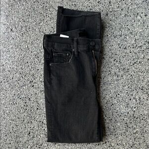 MOTHER 26 black the insider crop step fray